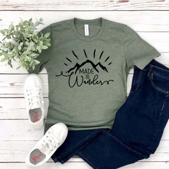 Made To Wander - Screen Print Transfer Graphic Tee