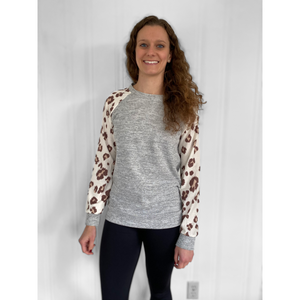 Leopard Long Sleeve - Gray